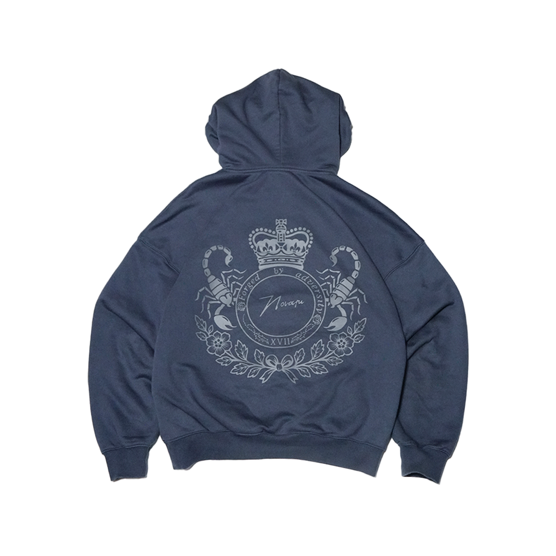 Removable Fur Hoodie - Iconic Blue